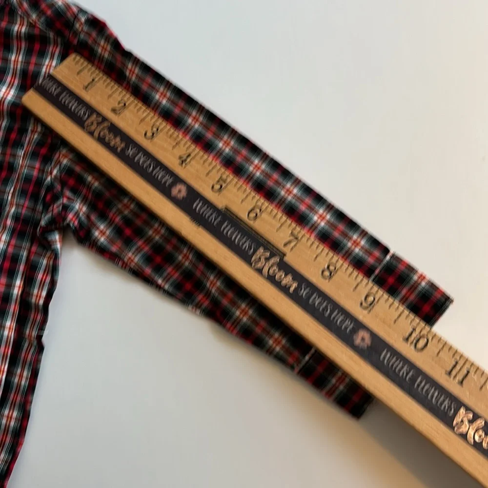 Carters Baby Boys Long Sleeve Bodysuit 12 Month Red Plaid Christmas Bodysuit 12M